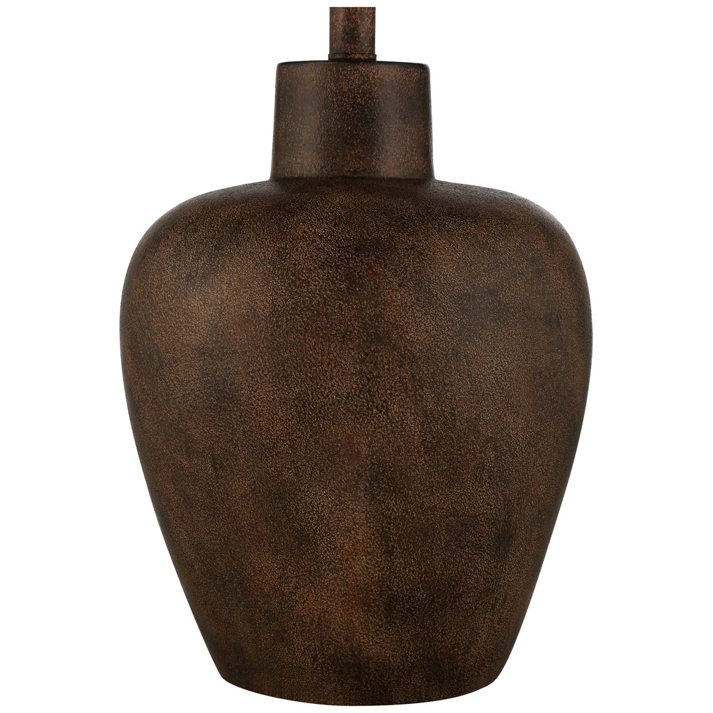 Regency Hill Glenn Rustic Farmhouse Table Lamps 27" Tall Set of 2 Dark Terra Cotta Tapered Fabric Drum for Bedroom Living Room Bedside Nightstand Home