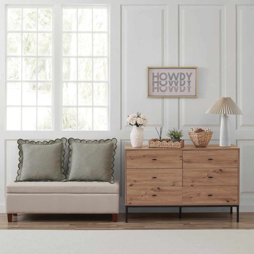 Home Decor Collection 18"in Ribbed Ceramic Table Lamp with Ivory Pleated Shade