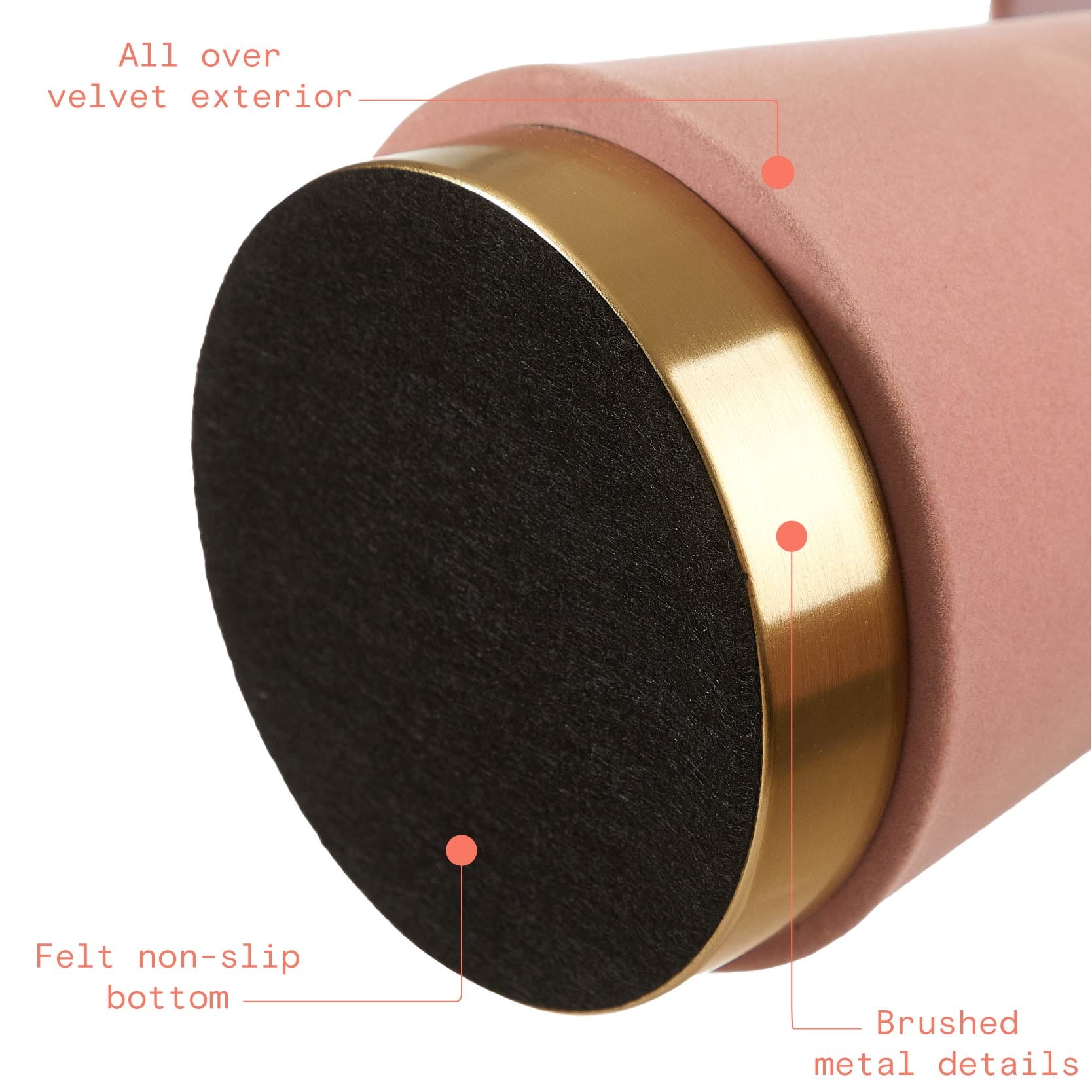 Beautiful Rose Pink Velvet Table Lamp by Drew Barrymore, 19" H